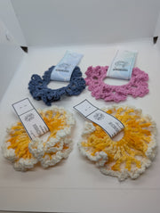 Handmade Crochet Hair Scrunchies – Stylish & Soft Hair Accessories