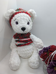 Handmade Crochet Teddy Bear – Soft & Cuddly Amigurumi Plush