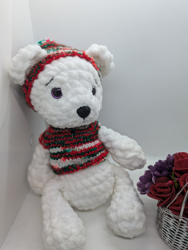 Handmade Crochet Teddy Bear – Soft & Cuddly Amigurumi Plush