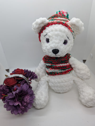 Handmade Crochet Teddy Bear – Soft & Cuddly Amigurumi Plush