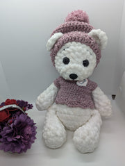 Handmade Crochet Teddy Bear – Soft & Cuddly Amigurumi Plush