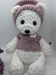 Handmade Crochet Teddy Bear – Soft & Cuddly Amigurumi Plush