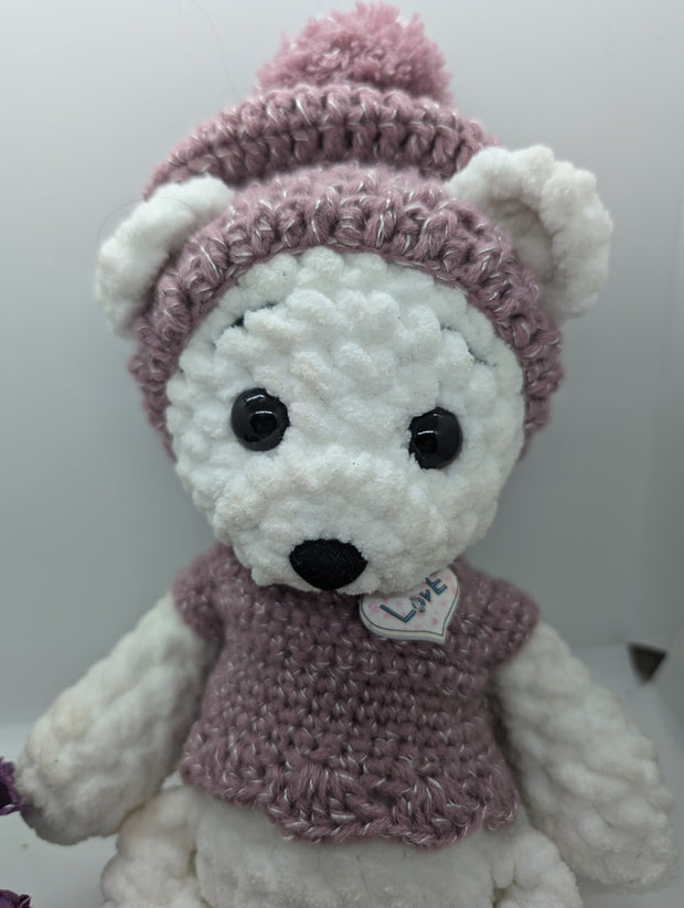 Handmade Crochet Teddy Bear – Soft & Cuddly Amigurumi Plush