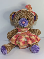 Handmade Crochet Teddy Bear – Soft & Cuddly Amigurumi Plush .Made to Order