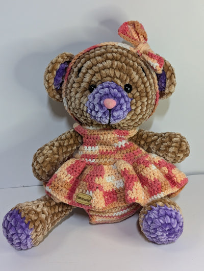 Handmade Crochet Teddy Bear – Soft & Cuddly Amigurumi Plush .Made to Order