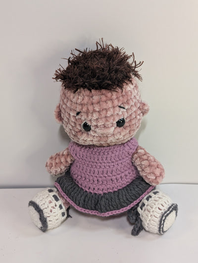 Crochet doll with outfits