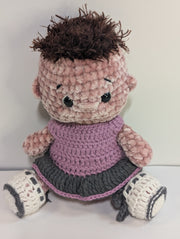 Crochet doll with outfits