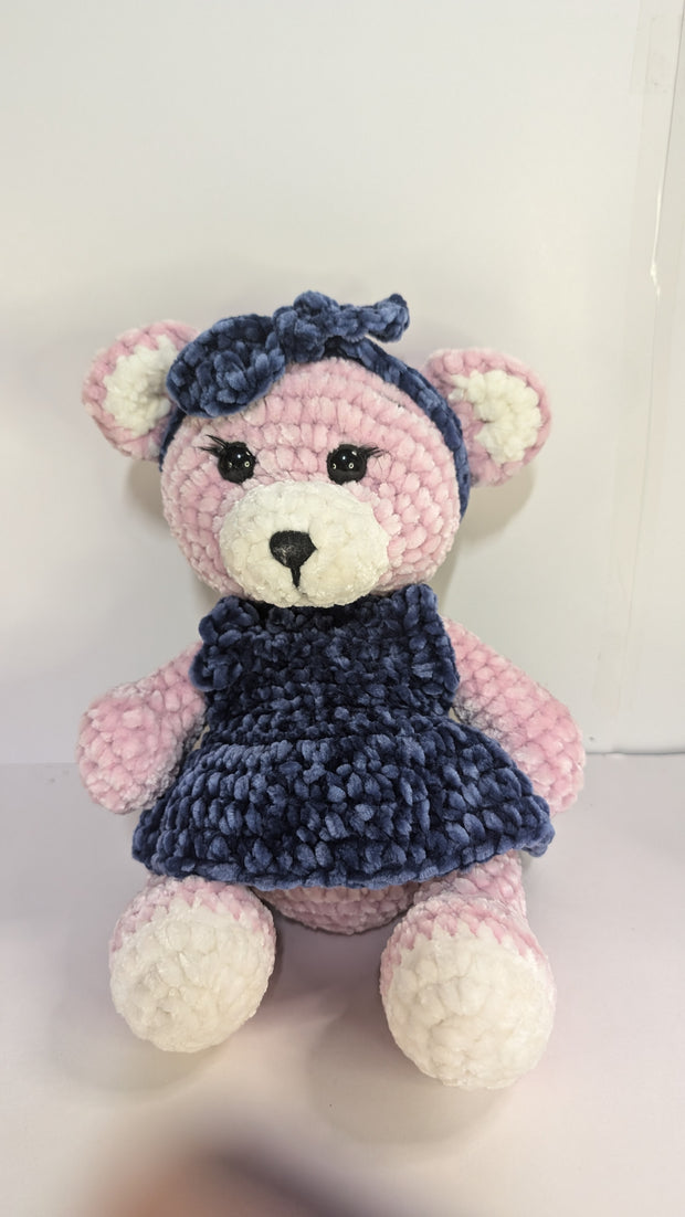 Handmade Crochet Teddy Bear – Soft & Cuddly Amigurumi Plush .Made to Order