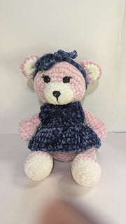 Handmade Crochet Teddy Bear – Soft & Cuddly Amigurumi Plush .Made to Order