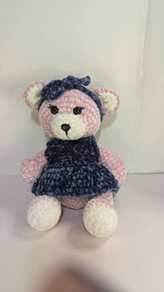 Handmade Crochet Teddy Bear – Soft & Cuddly Amigurumi Plush .Made to Order